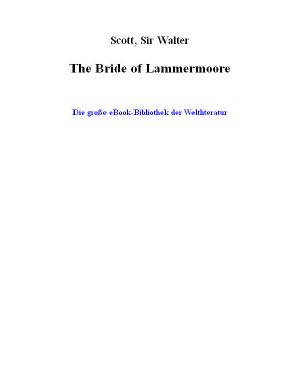 [Tales of My Landlord #3 part 01] • The Bride of Lammermoore